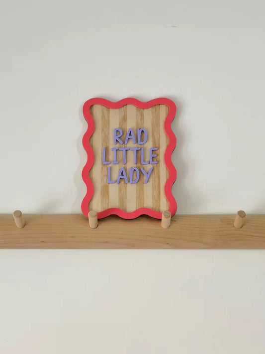 PERSONALISED Wavy edge wall plaque