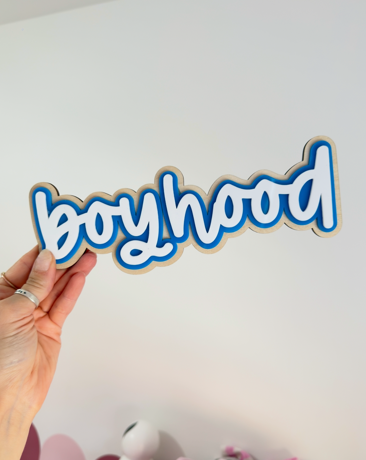 BOYHOOD wall sign