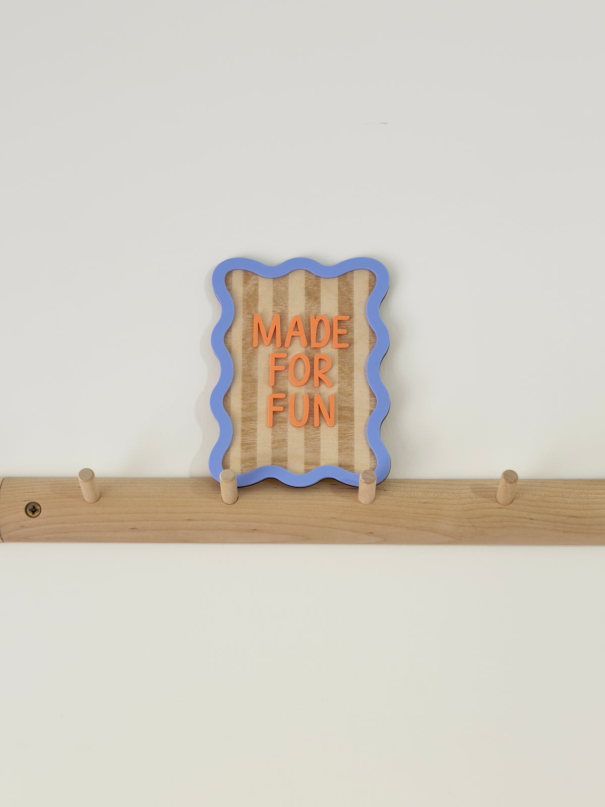 PERSONALISED Wavy edge wall plaque