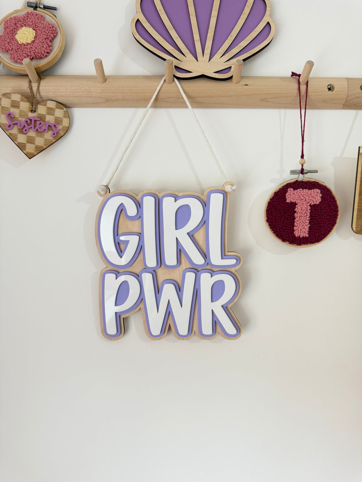 GIRL PWR wall plaque