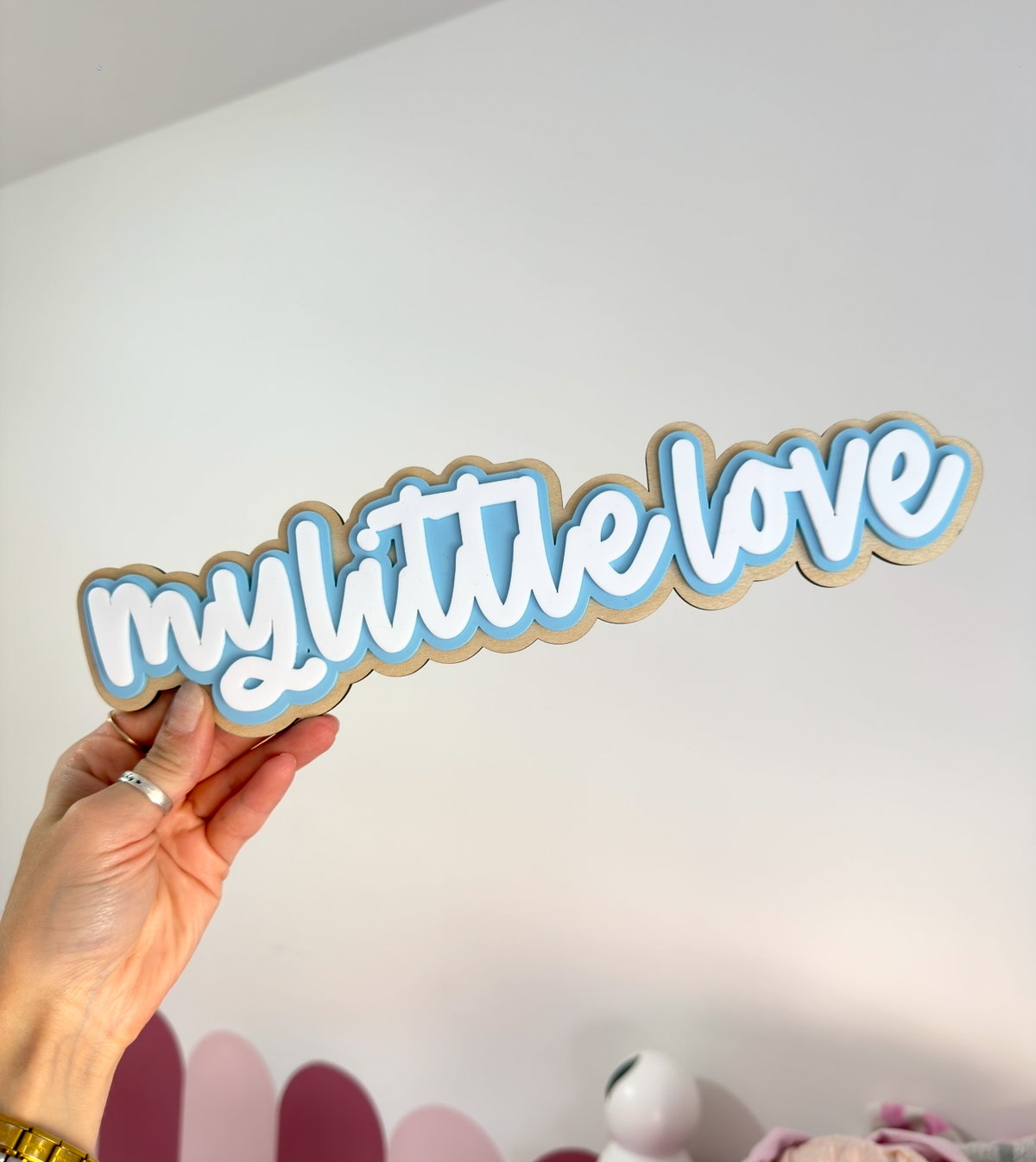 MY LITTLE LOVE wall sign