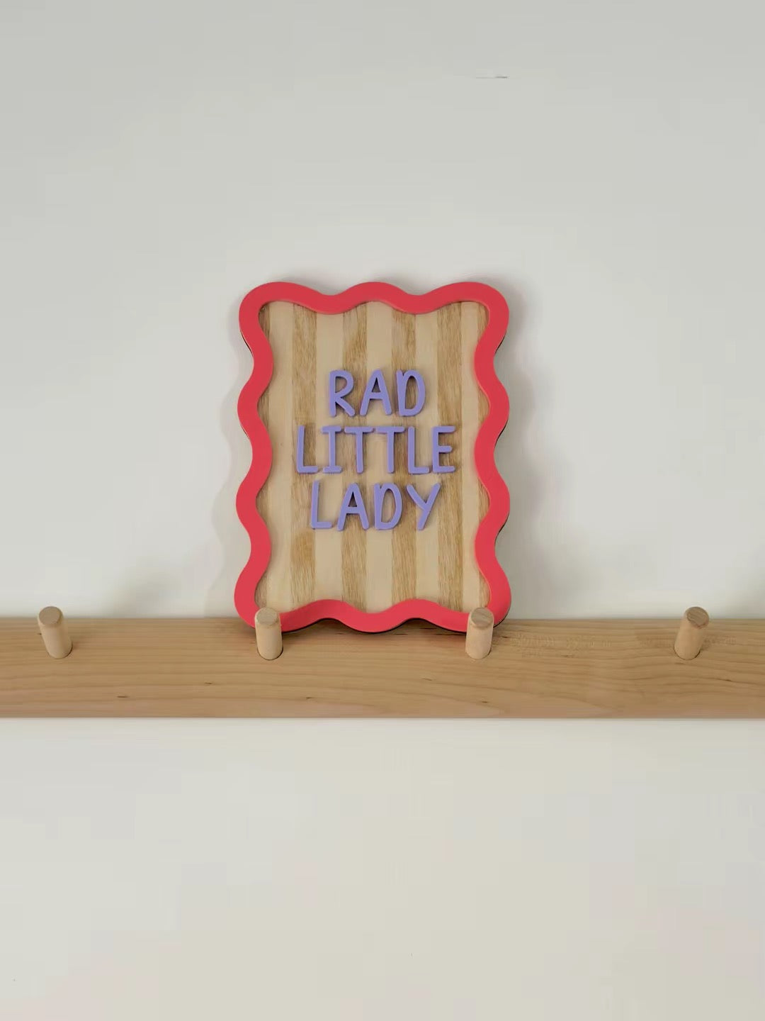 PERSONALISED Wavy edge wall plaque