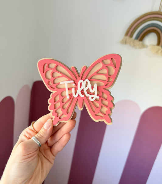 BUTTERFLY wall plaque