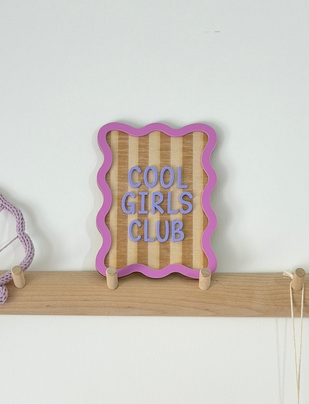 PERSONALISED Wavy edge wall plaque