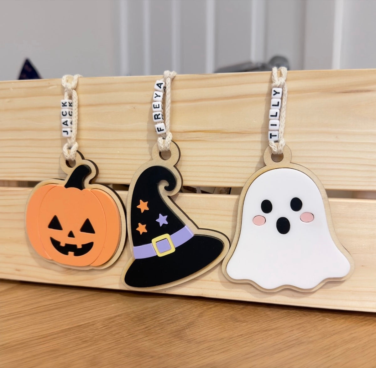 Boo crate Tags/hanging decor