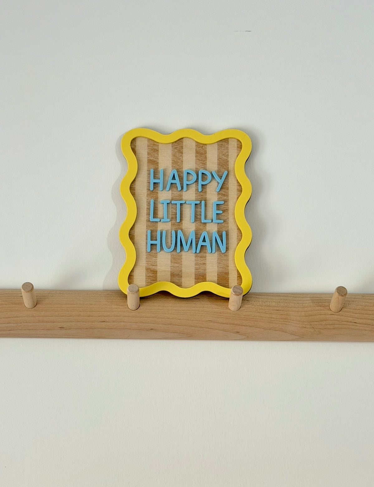 PERSONALISED Wavy edge wall plaque